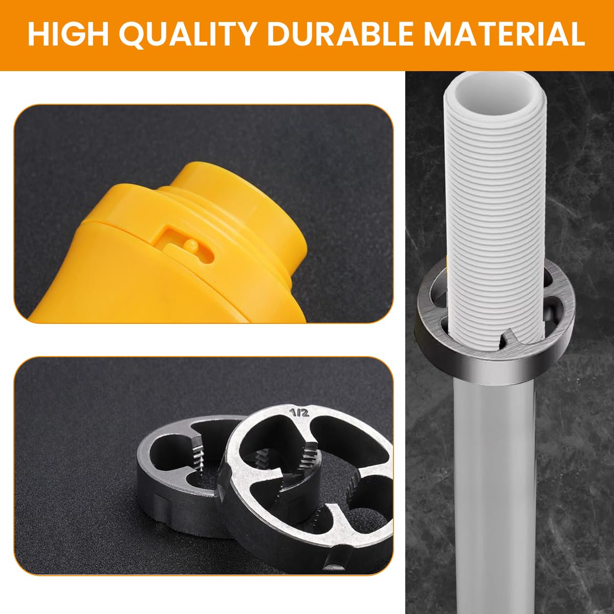 Serplex® Pipe Threading Dies for Electric Drill, Plastic Pipe Tap Die Set 1
