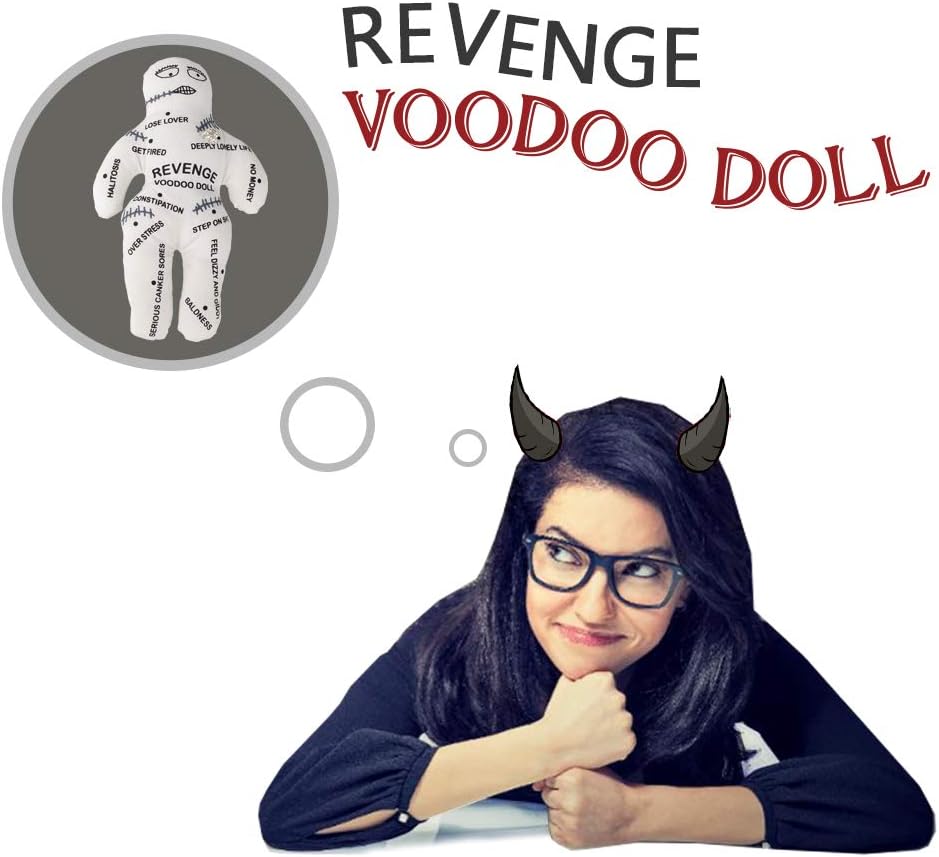 MyMealivos Personalized Revenge Voodoo Doll (White)