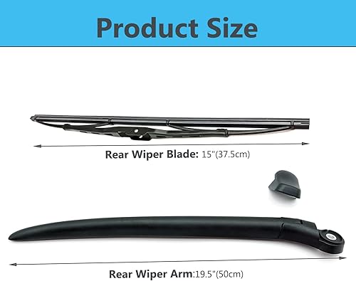 Miniatura 3 de Brazo y cuchilla del limpiaparabrisas trasero de repuesto para Porsche Cayenne 2003-2010 Brazo y hoja del limpiaparabrisas trasero, estilo de