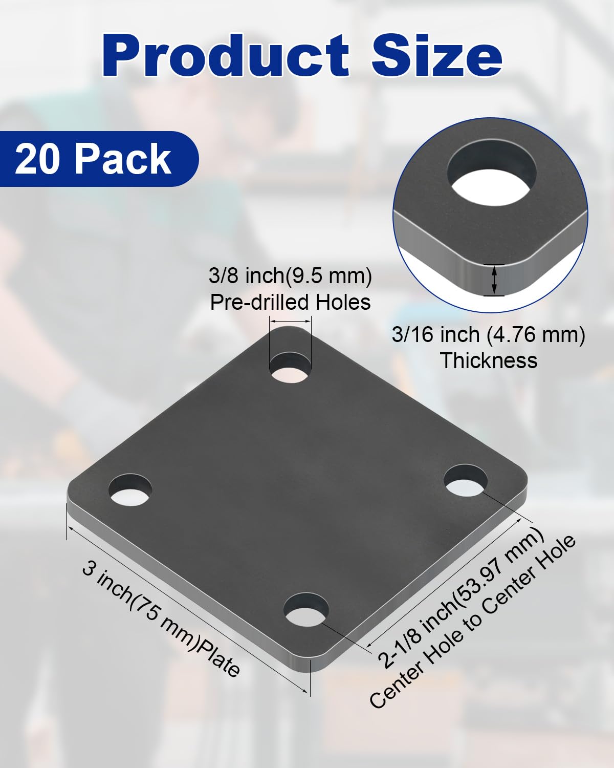 Rocaris 4 Pcs 4 X 12 X 1/4 Inch A36 Steel Plate Hot Rolled