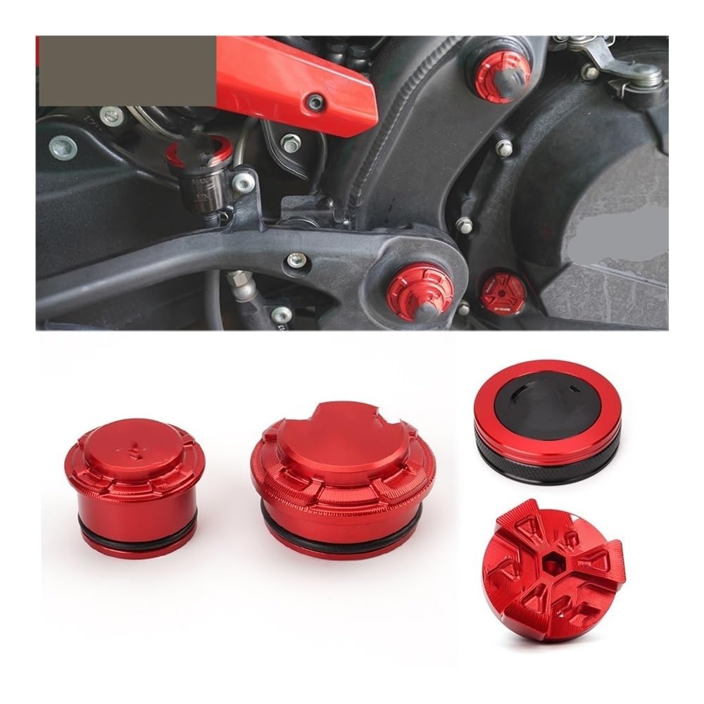 Bremsflüssigkeitsdeckel Für Moto Morini XCape 650 – CNC-Aluminium, Schwarz/rot/titan, 2022/2023