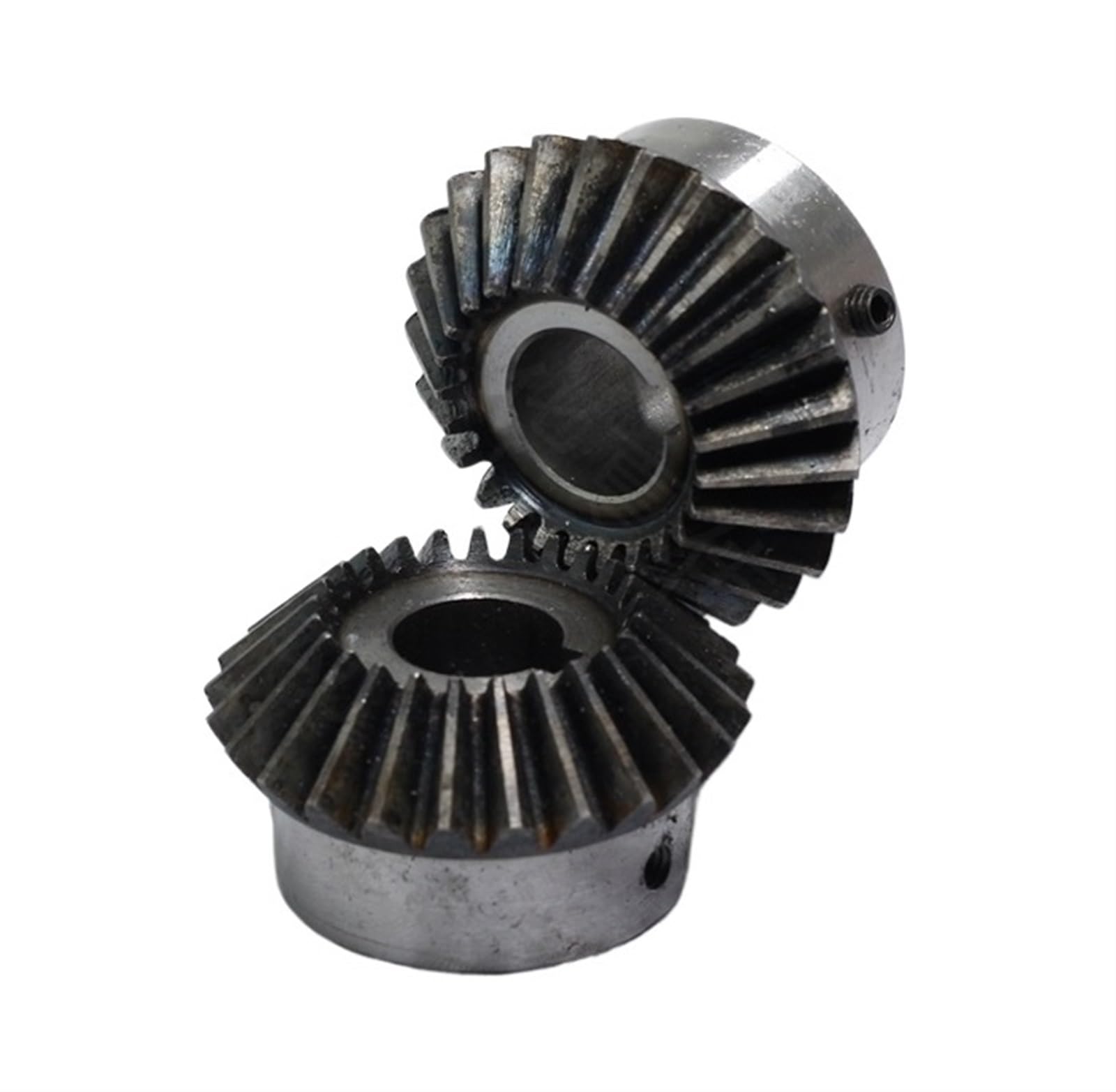 Bevel Gear Pinion Hardware Mechanical 2pcs Bevel Gear 1.25M 20Teeth Inner Hole 8/10mm Gear 90 Degrees Meshing Angle Steel Gears Screw Hole M5(8mm)