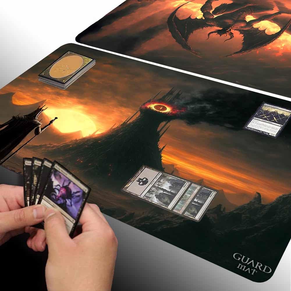 Tappetino Da Gioco Per Magic The Gathering - Design 8 Bit "Our Lord And Savior" - 61x35,6 Cm - 2