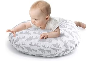 The Peanutshell Grey Elephant Nursing Pillow for Breastfeeding | Pillow & Nursing...