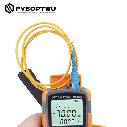 Miniatura 6 de 2pcs 4 en 1 función VFL-10 Localizador visual de fallas y medidor de potencia óptica portátil OPM (FCSCST) y prueba de red RJ45 e iluminación LED,