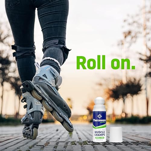 Miniatura 5 de Theraworx Alivio para calambres musculares roll-on espasmo muscular de acción rápida, dolor de piernas con sulfato de magnesio - 2.5 oz - 1 unidad