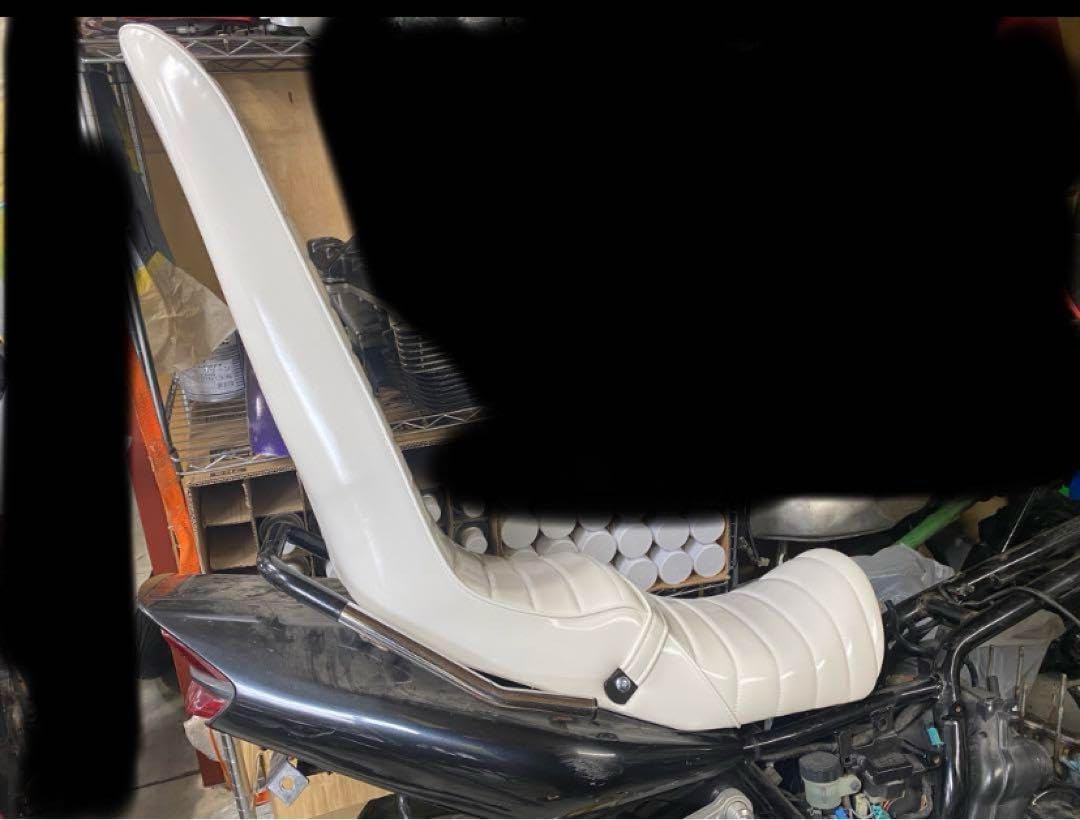 新品　XJR400 ホワイトエナメル　６０ｃｍ　早い物勝ち　三段シート/補強入 XJR400 ホワイトエナメル 60cm 早い物勝ち 三段シート/補強