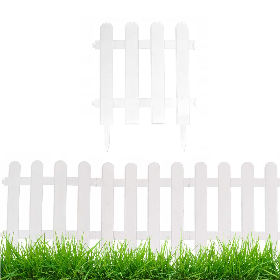 3,5 M Gartenzaun Aus Robustem Kunststoff – Perfekt Für Gemüsebeete, Rasen & Als Tierbarriere