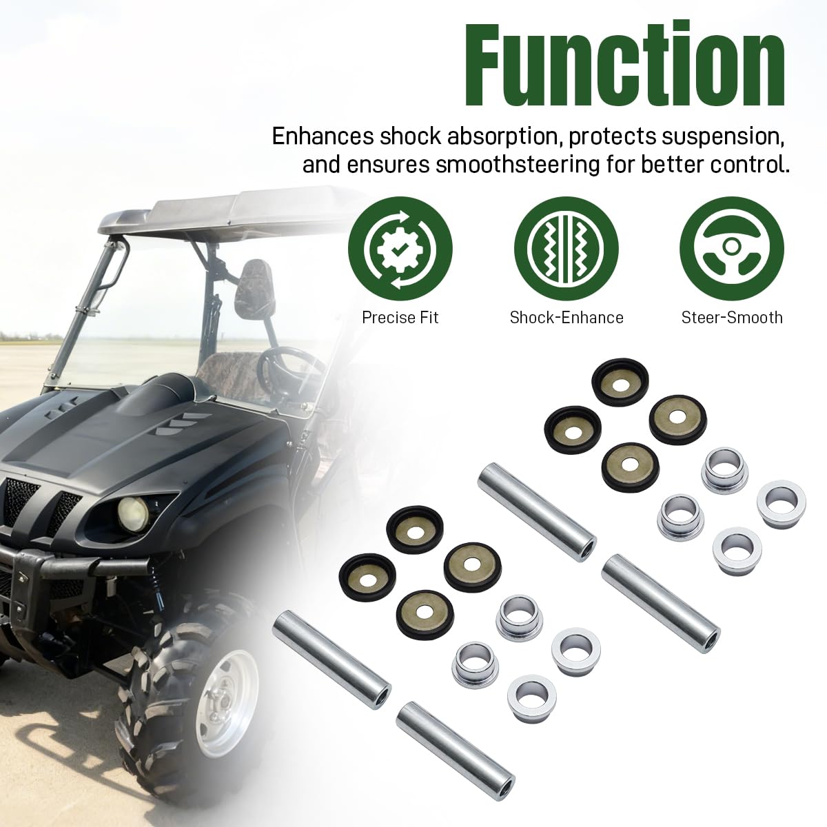 2 PCS Rear Knuckle Bushing Kit for Yamaha Rhino 450 660 700 |for