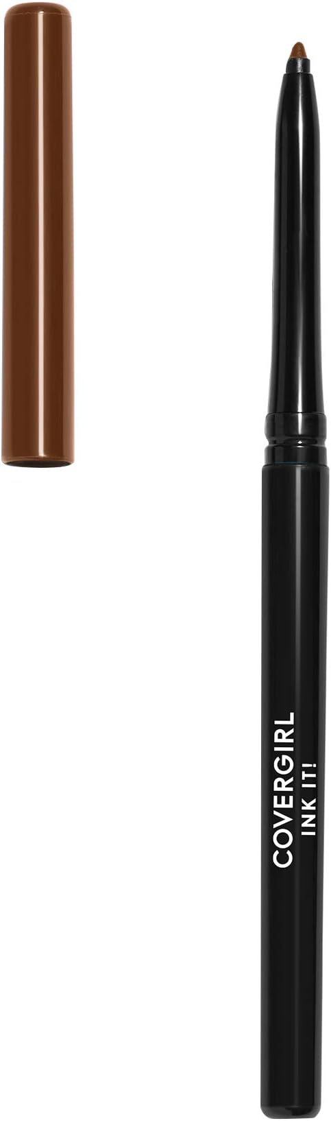 CoverGirlInk It! Perfect Point Plus Waterproof Eyeliner, Cocoa Ink 260 (1 Count) (Packaging May Vary) Self Sharpening Long Lasting Waterproof Eyeliner Pencil