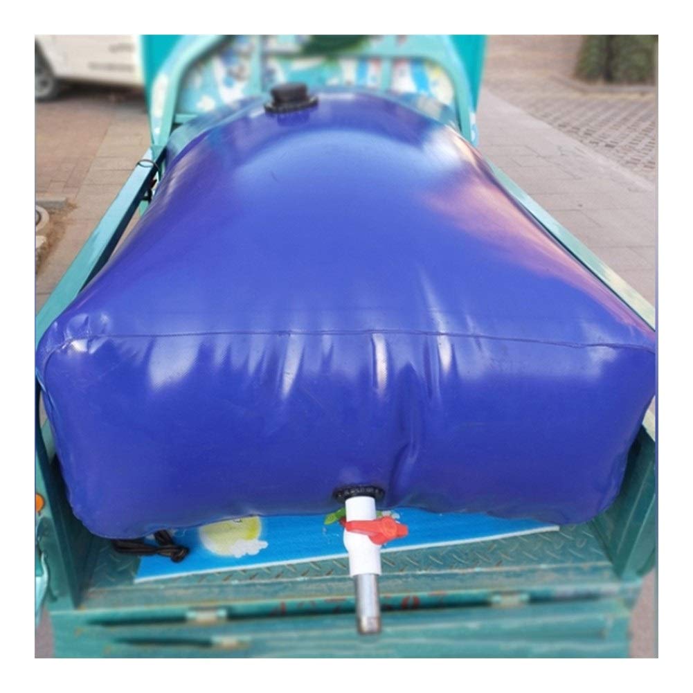 Contenitore per acqua pieghevole, resistente alla siccità ad alta capacità sacchetto di immagazzinaggio dell'acqua per irrigazione agricola personalizzabile (Colore: blu, Dimensioni: 1000L/2x1x0.5M)