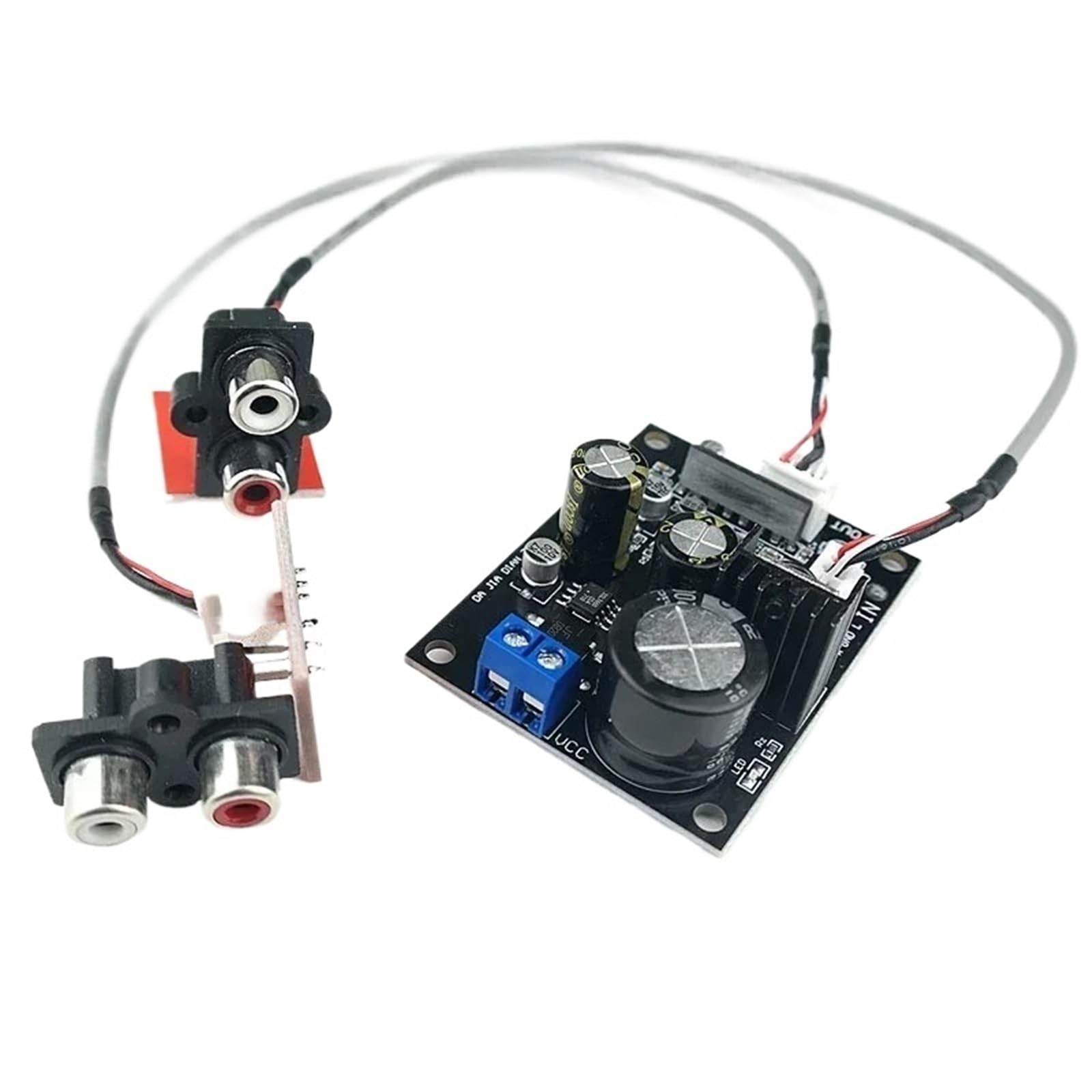 For MM MC Vinile Preamplificatore Phono Amplificatore Phono Giradischi Preamplificatore Scheda Audio Alimentatore Singolo Home Theater(Orange)