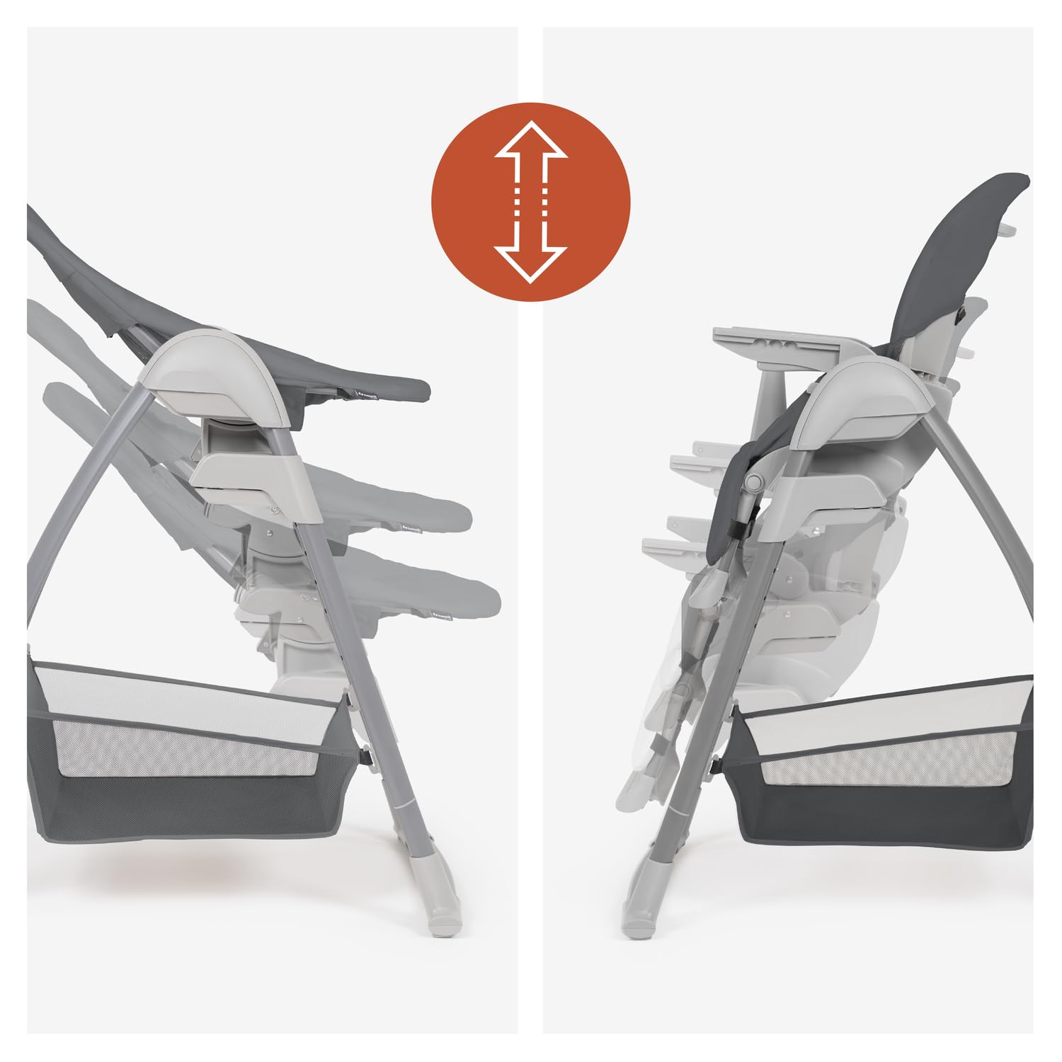 hauck Sit N Relax 3 en 1 Tronas de Bebe Plegables desde Nacimiento hasta 15 kg - con Hamaca para Recién Nacido - Balancín - Arco de Juegos - Bandeja - Ruedas y Cesta - Altura Regulable