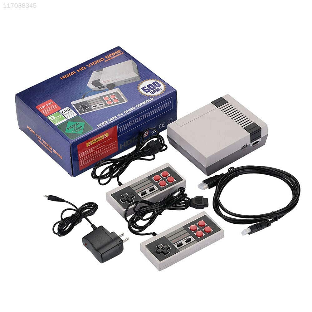 ubersweet Imported CD1F Grey 600-In-One NES Entertainment Gaming Console 50/60HZ 0.1A Gift Fashion_107870 [Video Game]