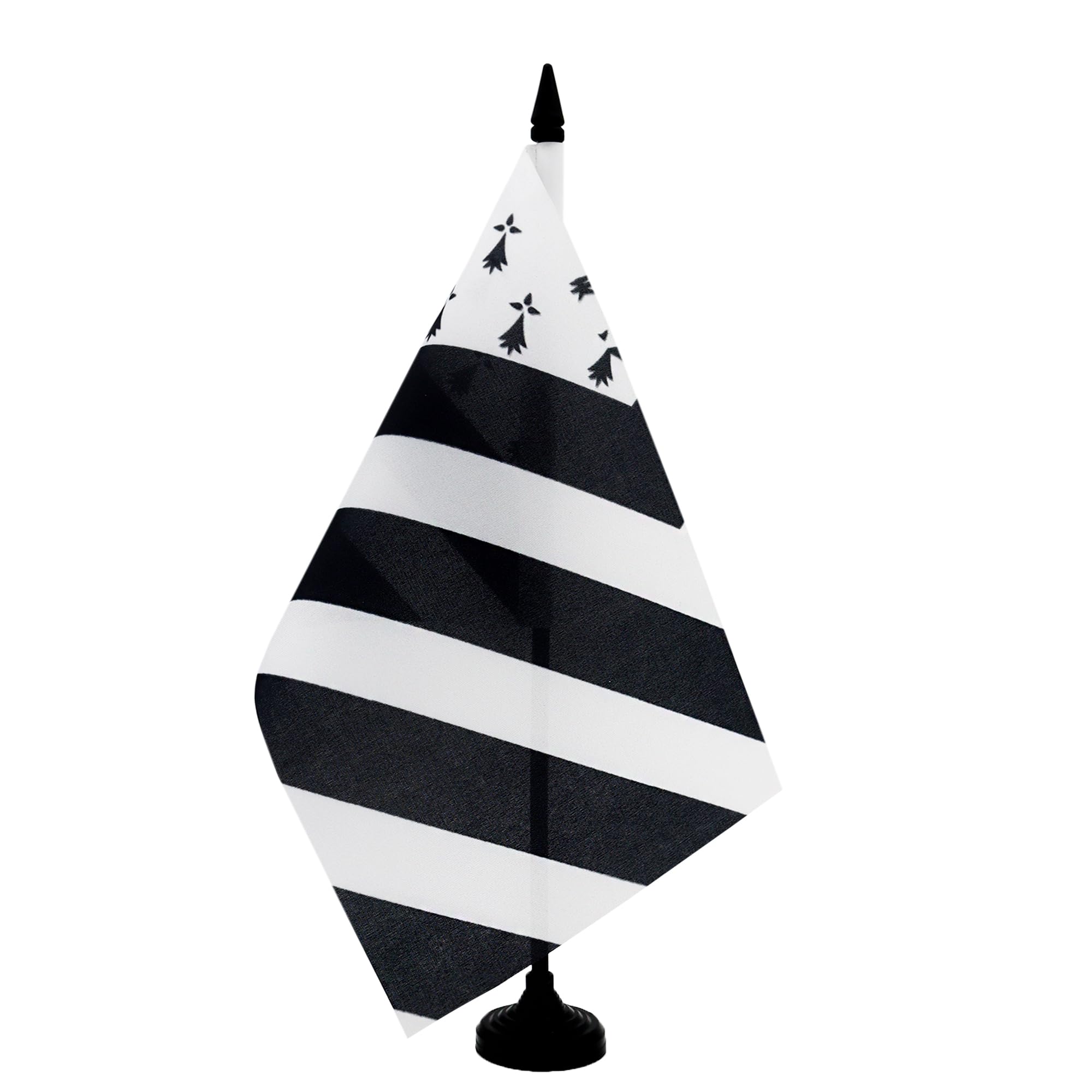 AZ FLAG Brittany Big Gwenn Table Flag 21x14 cm 100D Polyester Plastic Base