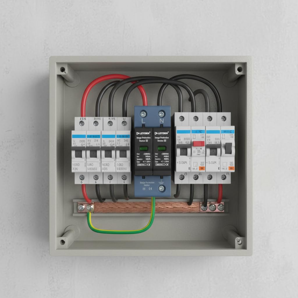 LEYDEN® SPDAC-2P AC Surge Protective Device (SPD) 320VAC | 20kA in, 40kA Imax | Up ≤ 1.5kV | DIN Rail Lightning Surge Protector for Distribution Boards — Amazon image 6