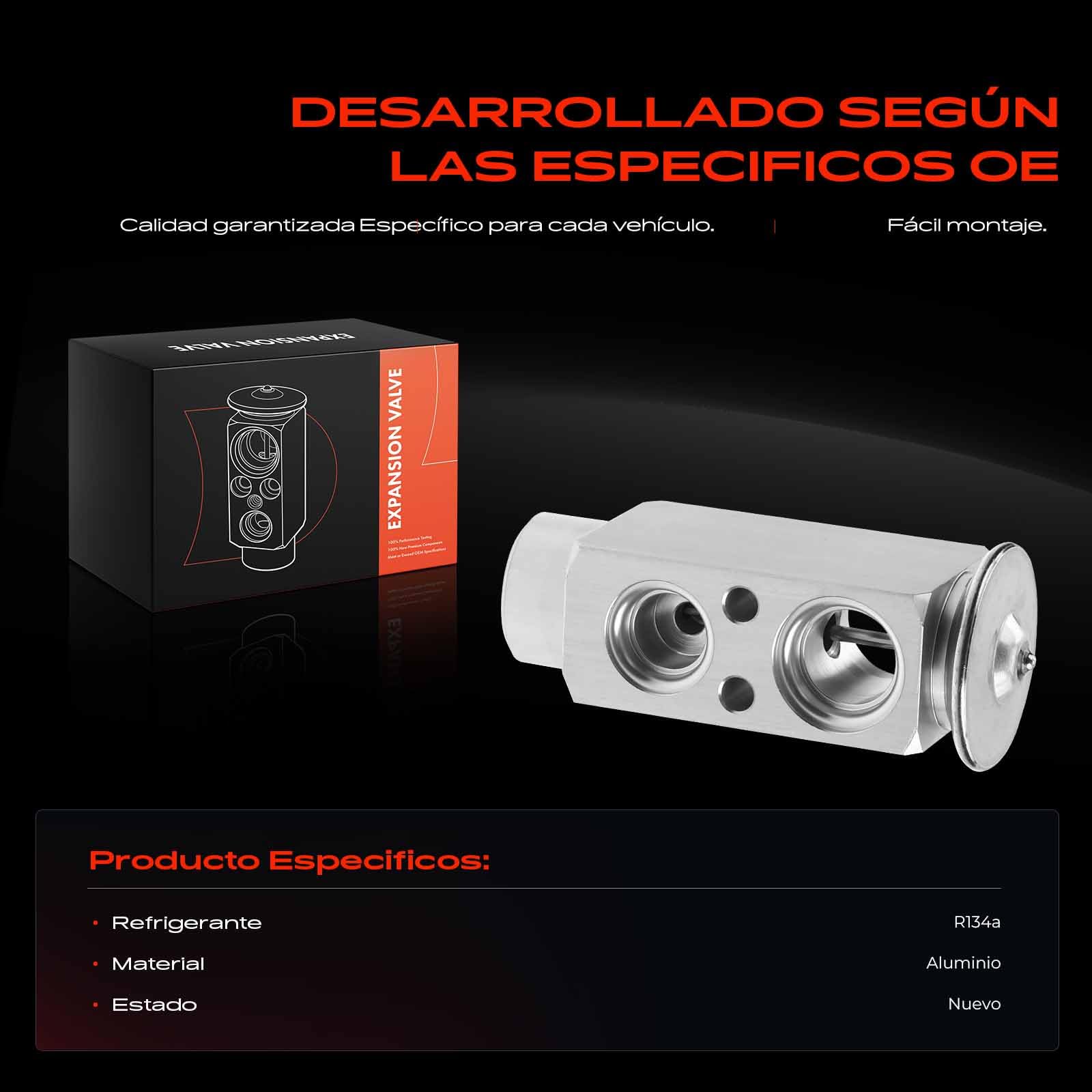 Frankberg Válvula de expansión del aire acondicionado 64111468479 | Compatible con: Serie 3 Compact E36, Serie 3 Touring E36, Serie 5 E39, Serie 5 Touring E39, Z3 Coupé E36, Serie 3 E36