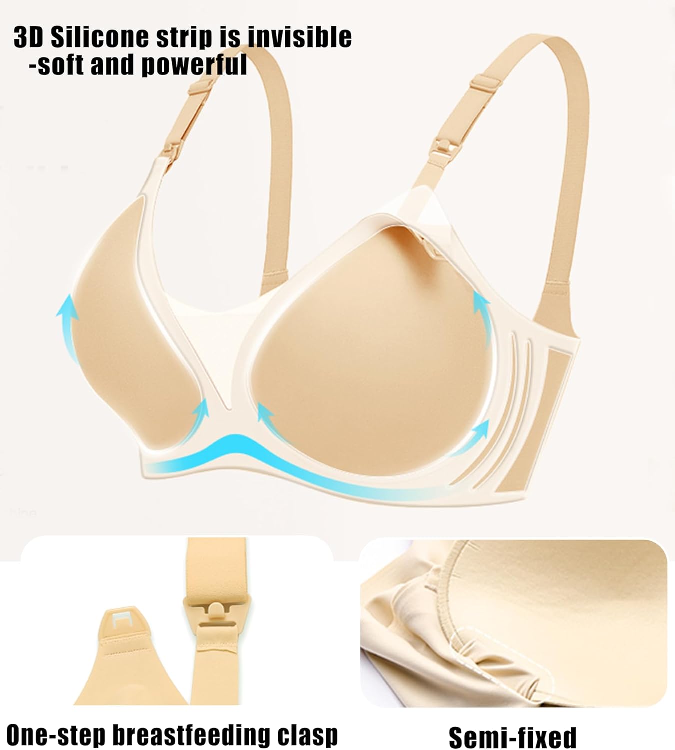 Avidlove Nursing Bras for Breastfeeding Seamless Ultra Comfort Pregnancy Maternity Wireless Bralette - Image 4