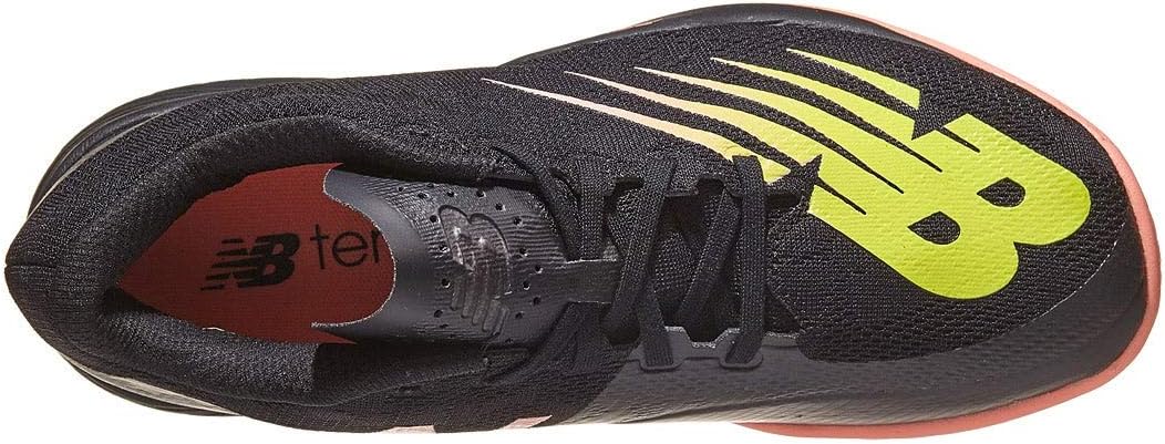 New Balance Women's 896 V3 Hard Court Tennis Shoe 5 Black/Ginger Pink