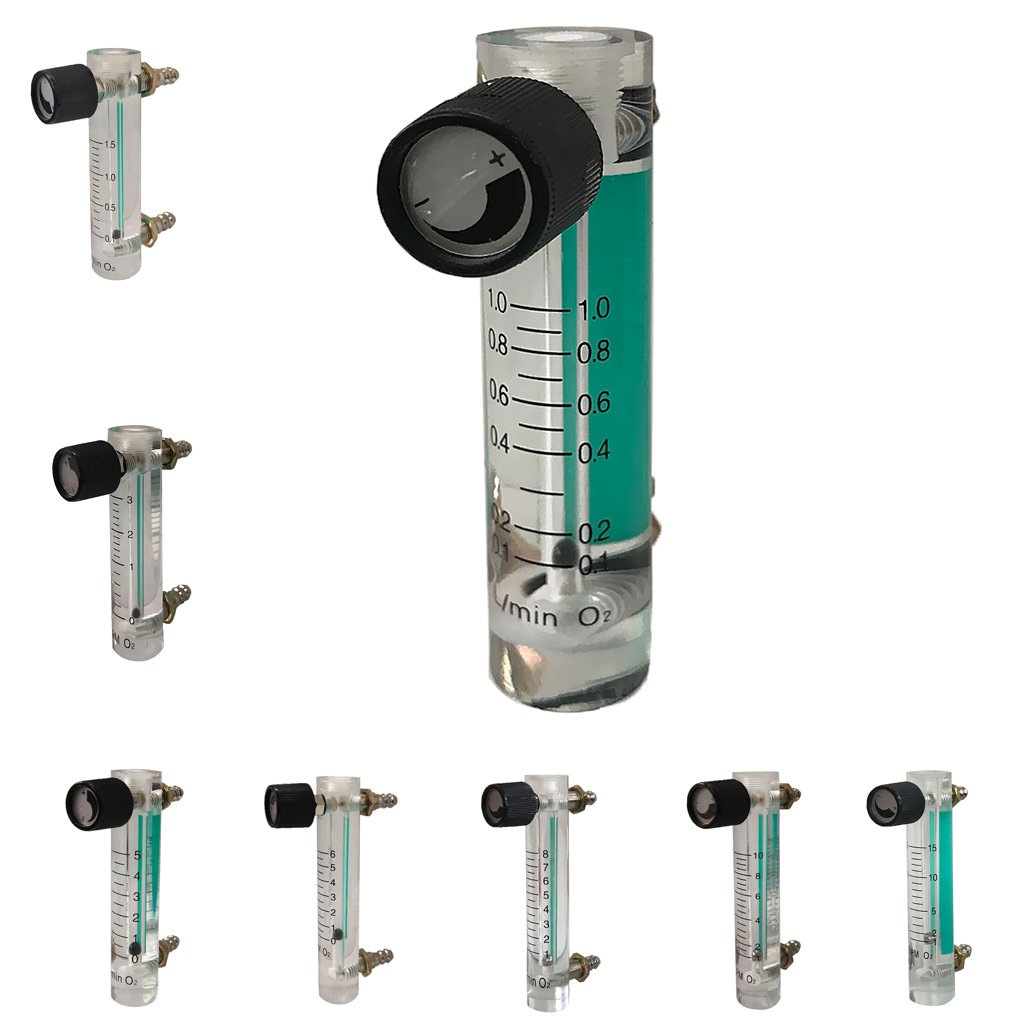 Fashion My Day® Oxygen Flow Meter Flowmeter with Control Valve for Oxygen Air 0.1-1L| Business & Industrial | Hydraulics Pneumatics & Pumps | Pump & Flow Controllers | Flow Controllers & Meters 1
