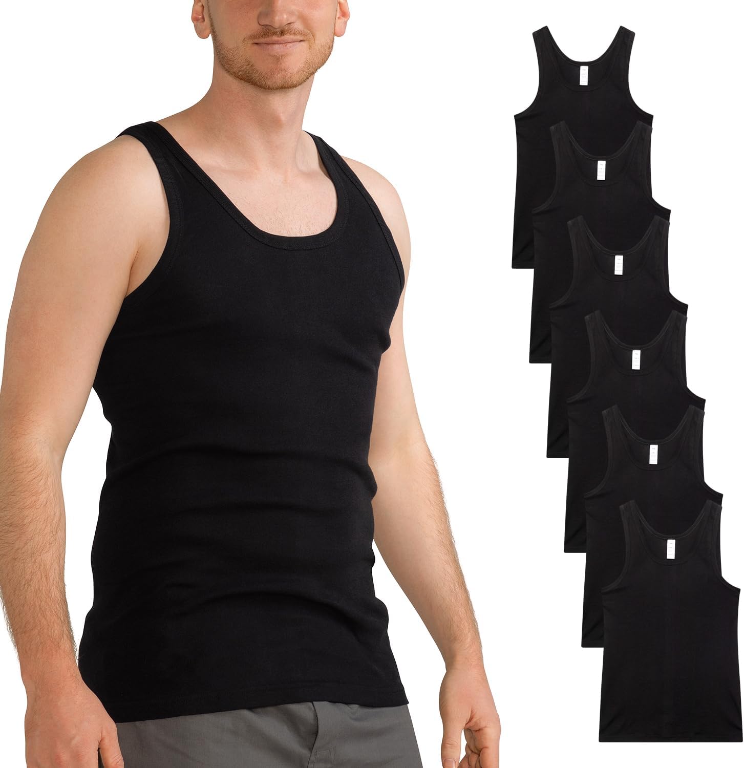 Sloggi Men Go Abc 2.0 Heren Tank Top 2 Pack Black Maat XL 1 Stuk