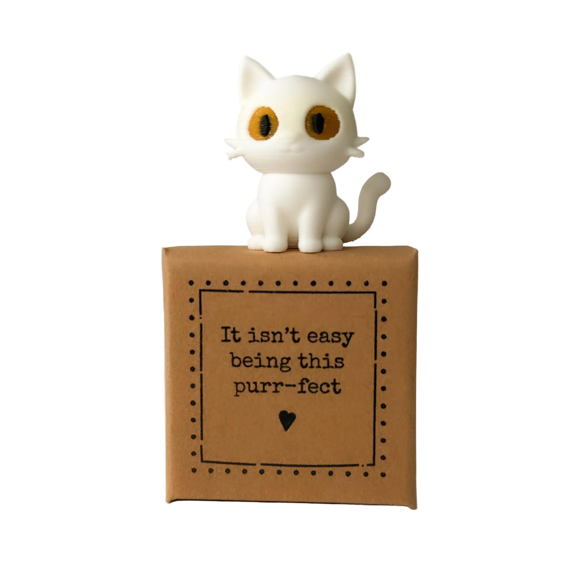 Image Industry “Being This Purr-fect” Tiny Little Gift – Cat in a Box Keepsake | Cute Mini Gift for Cat Lovers | Thoughtful Small Present UK Made