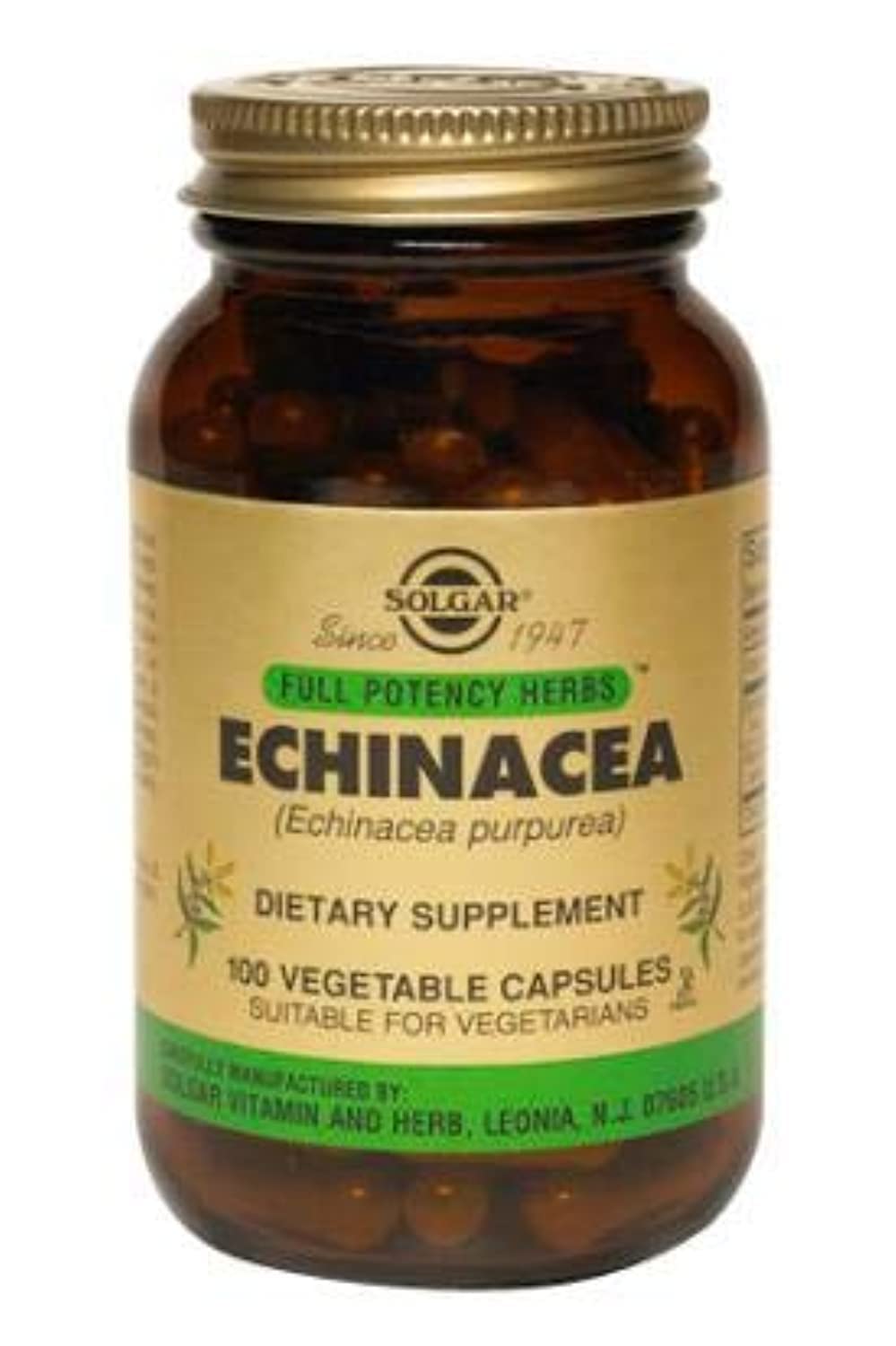 Solgar Echinacea Integratore Alimentare 100 Capsule Vegetali
