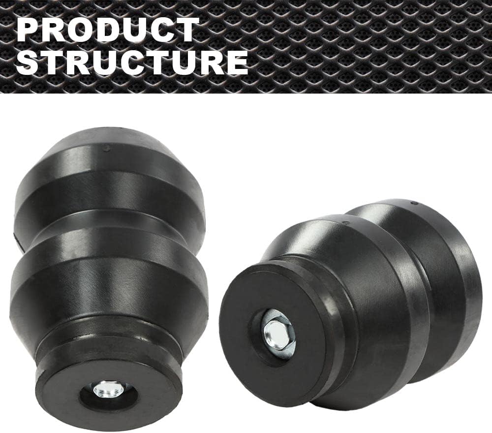 CNNELL Rear Suspension Helper Spring Kit Compatible with Chevy Silverado 2500 3500 / Compatible with GMC Sierra 2500 3500 2011 2012 2013 2014 2015 2017 2018 2019 T/IGMRCK25D