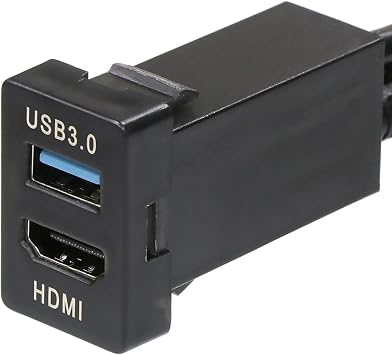 Timloon USB Input Port & HDMI Input Port USB 3.0 & HDMI 2.0 Transmission Ports Audio Relay Audio Parts Switch Port Panel for Toyota Cars Latest Upgraded Product