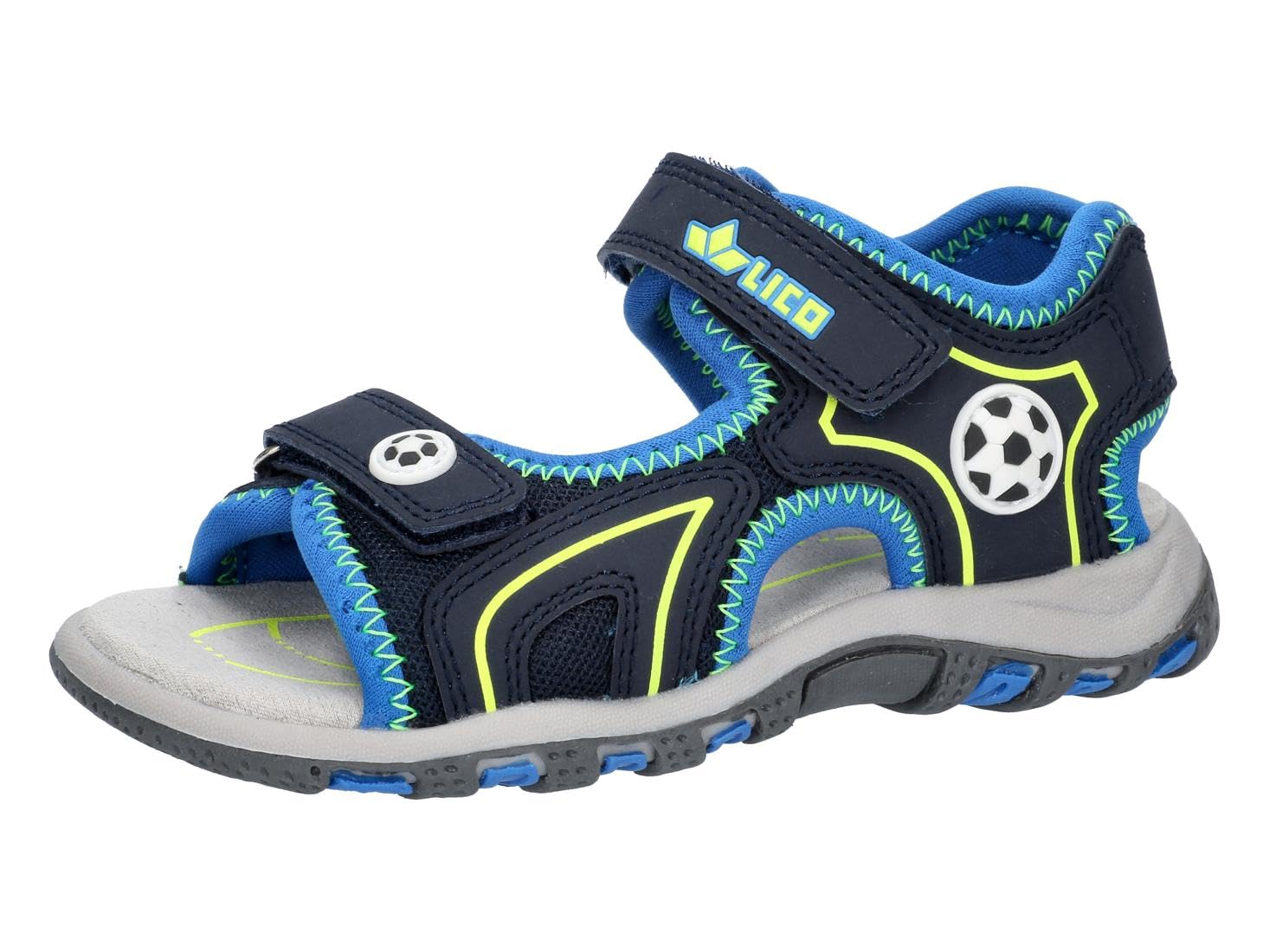 Lico Unisex Kid's Kevin V Sandal, Lemon Blue, 27 EU