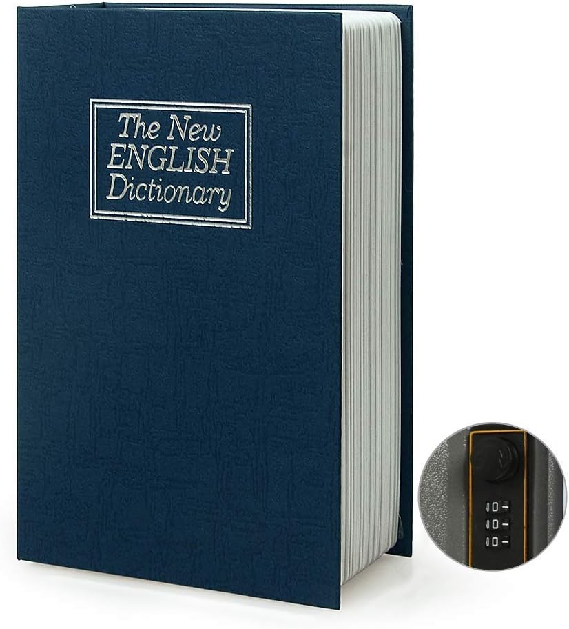 Small Sized Diversion Book Safe Storage Box, Dictionary Secret Safe Can