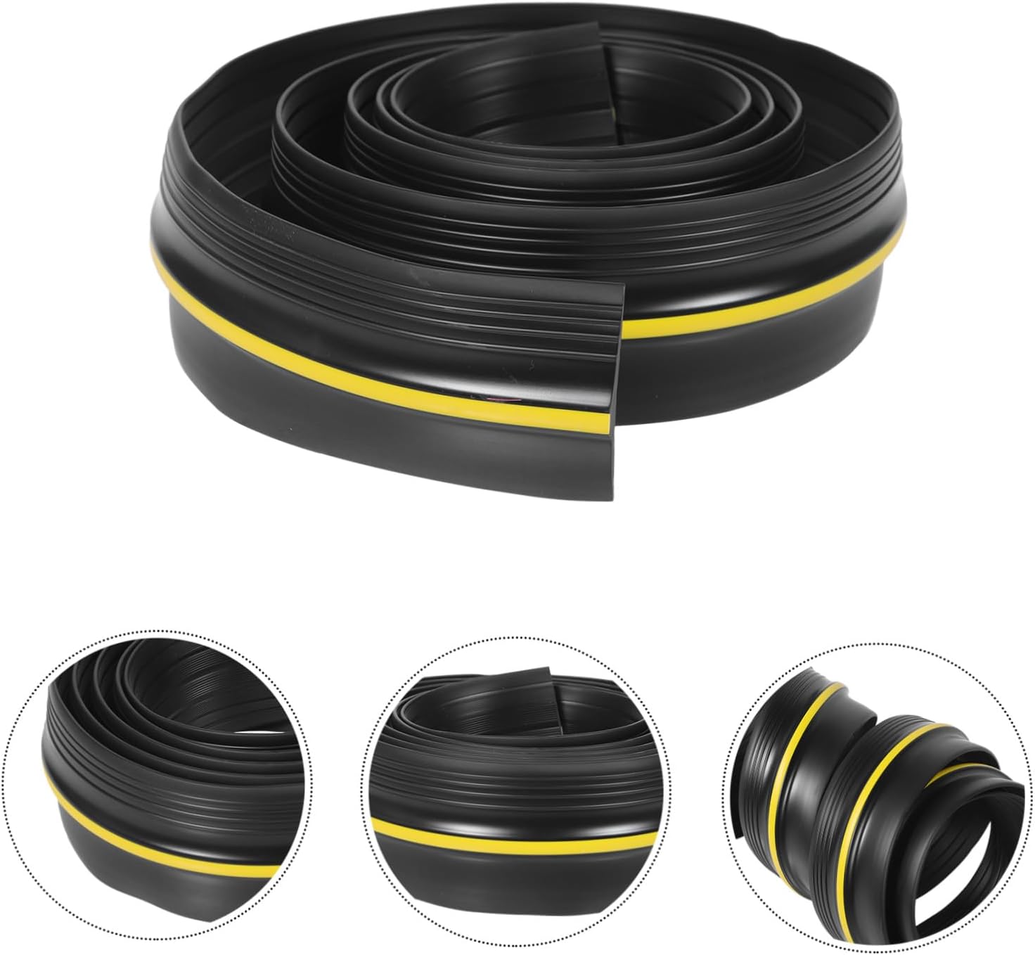 Garage Door Seal Strip Rubber Bottom Weather Stripping for Exterior Garage Doors Anti-air and Water Barrier Seal Easy to Install Accessories