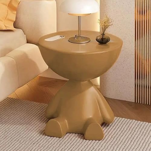 Best Nightstand for Small Bedroom: Stylish, Compact, and Functional Picks 5 MESCXTY End Table, Modern Side Table Sofa Nightstand with Abstract Base for Small Spaces Bedside Home Decor Living Room Bedroom Office, Brown