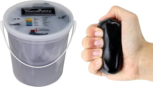 Miniatura 28 de CanDo TheraPutty - Masilla de ejercicio de mano estándar para rehabilitación, ejercicios, terapia de manos, terapia ocupacional, fortalecimiento de