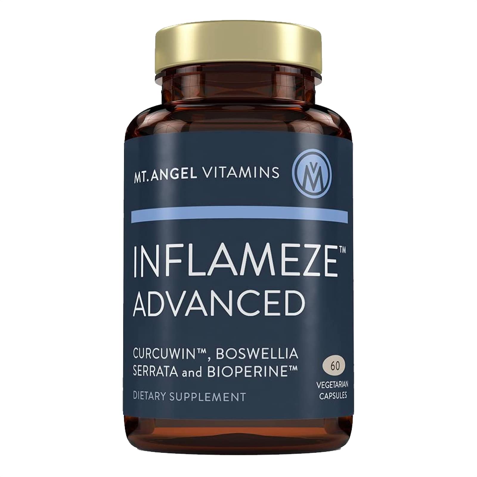 Mt. Angel Vitamins: Inflameze Advanced. Joint Health, Collagen Protection, Turmeric Supplement, 60 Capsules