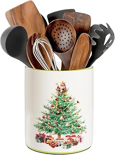 Christmas Utensil Holder, Christmas Tree Utensils Holder for Christmas K...