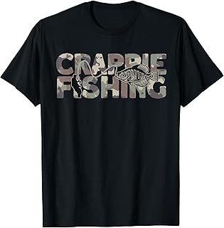 Crappie Fisherman Camouflage Crappie Fishing T-Shirt
