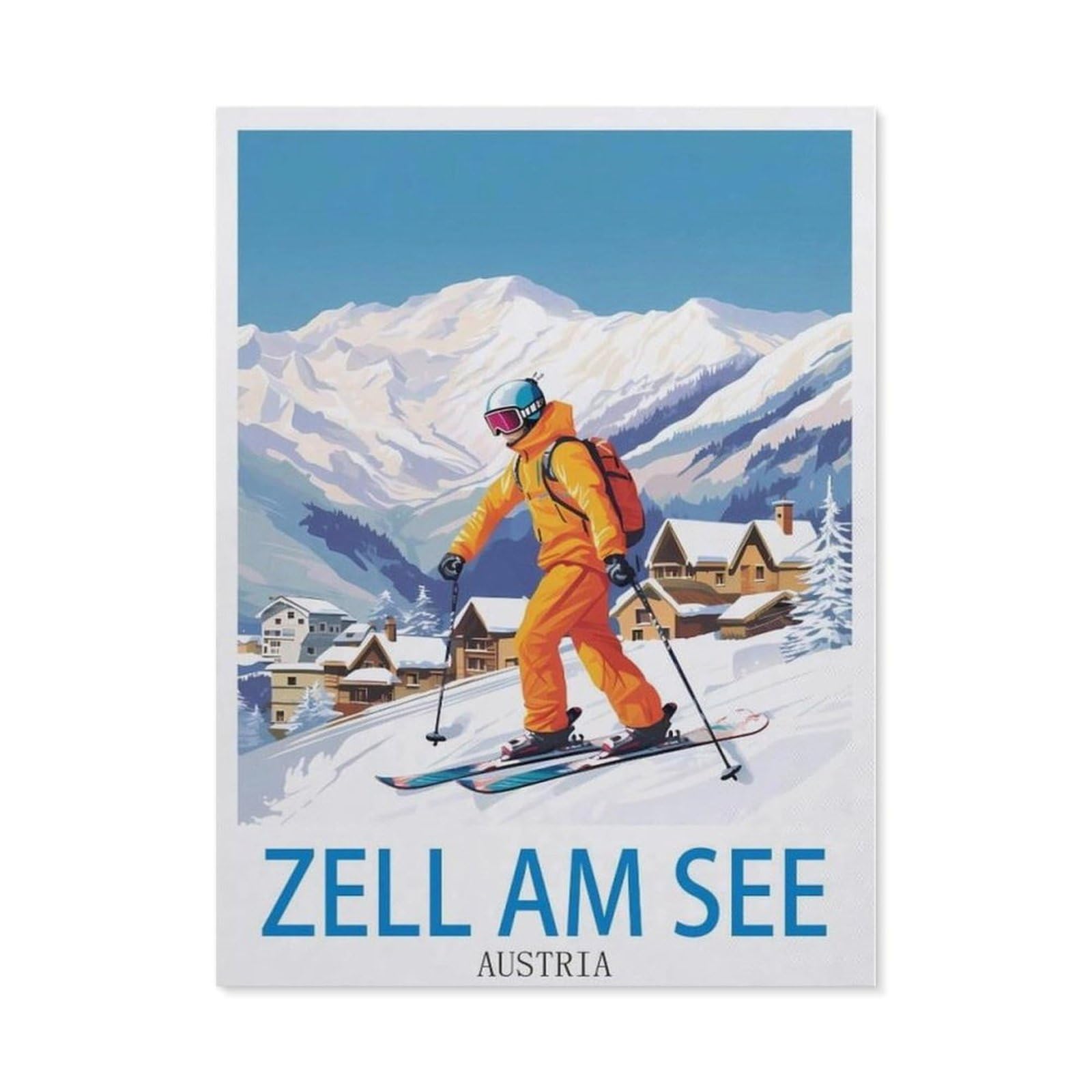 BEAYODKP 5D DIY Diamond Painting，Zell Am See Austria（30 x 40 cm）