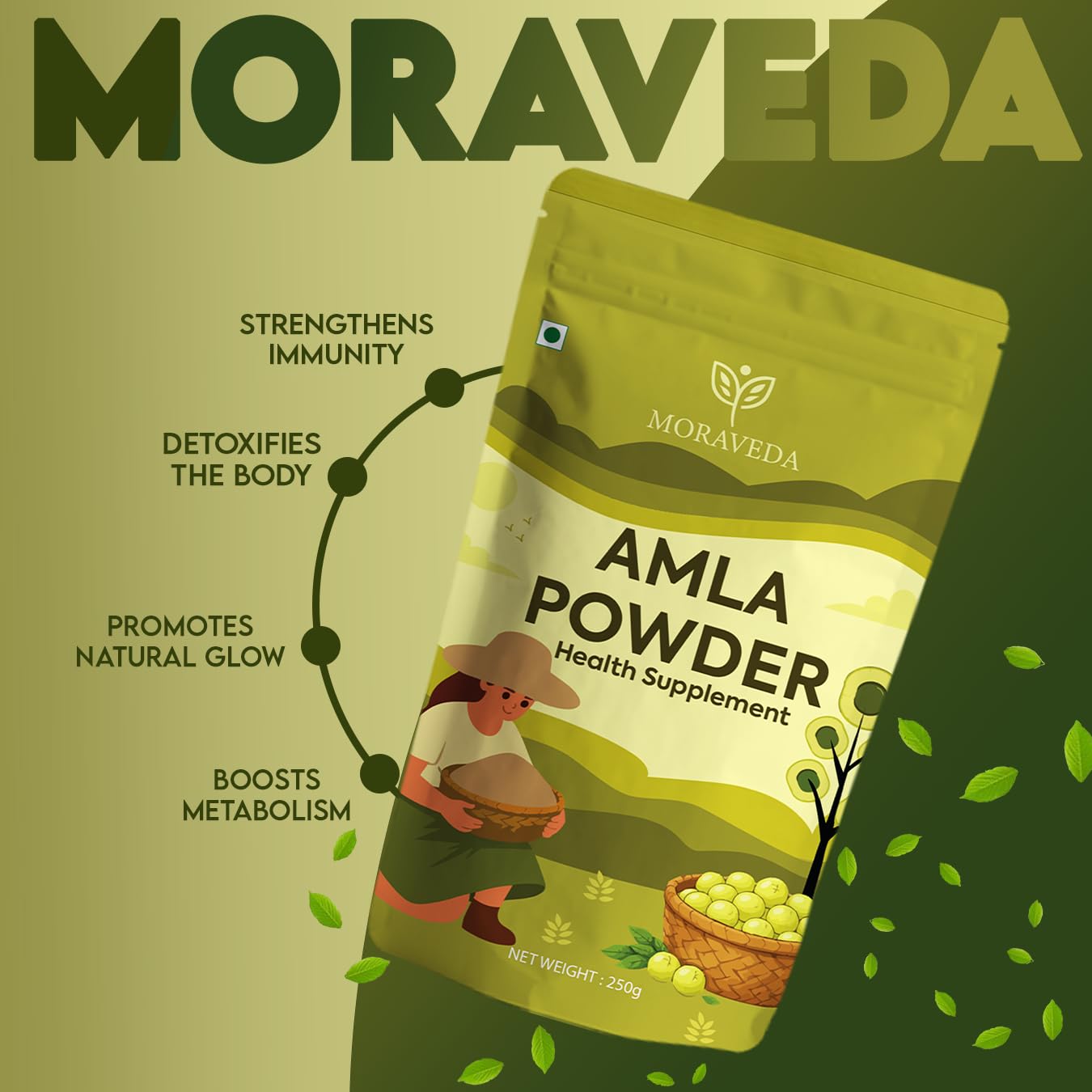 Indian Gooseberry Powder | Pure Amla Fruit Powder | Naturally Rich in Vitamin C & Antioxidants | No Artificial Additives | Premium Herbal Superfood (250gm) — Amazon image 6