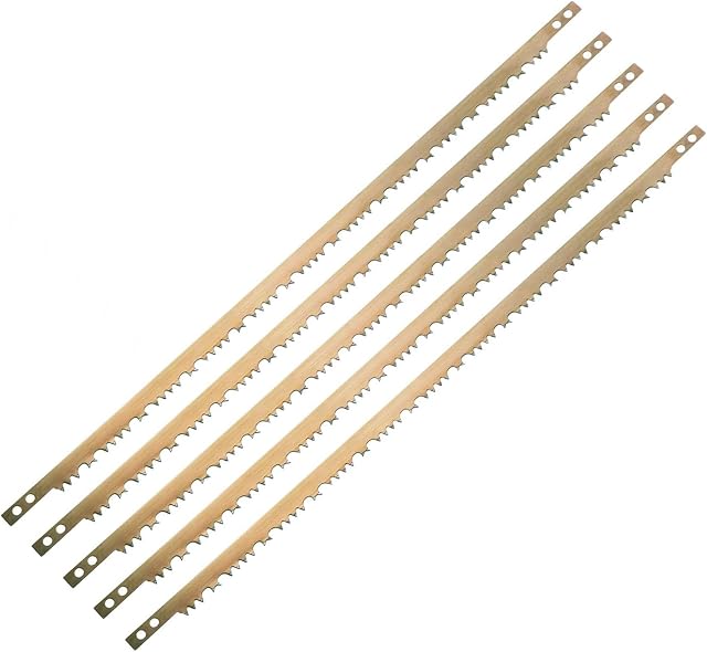 Dapetz ® 5 pieces of raker teeth bow saw blades 21 inches or 532mm, this saw blade is suitable for green or wet wood and it is made up of hardened steel