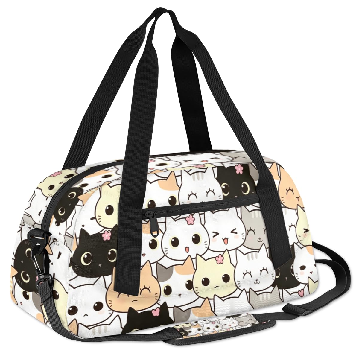 Cute Animal Frog Pattern Kids Duffel Bag for Girls Boys Sport Gym Bag Small Overnight Weekender Tote Bag Carry on Teen Dance Bag for Traveling Gymnastic Ballet