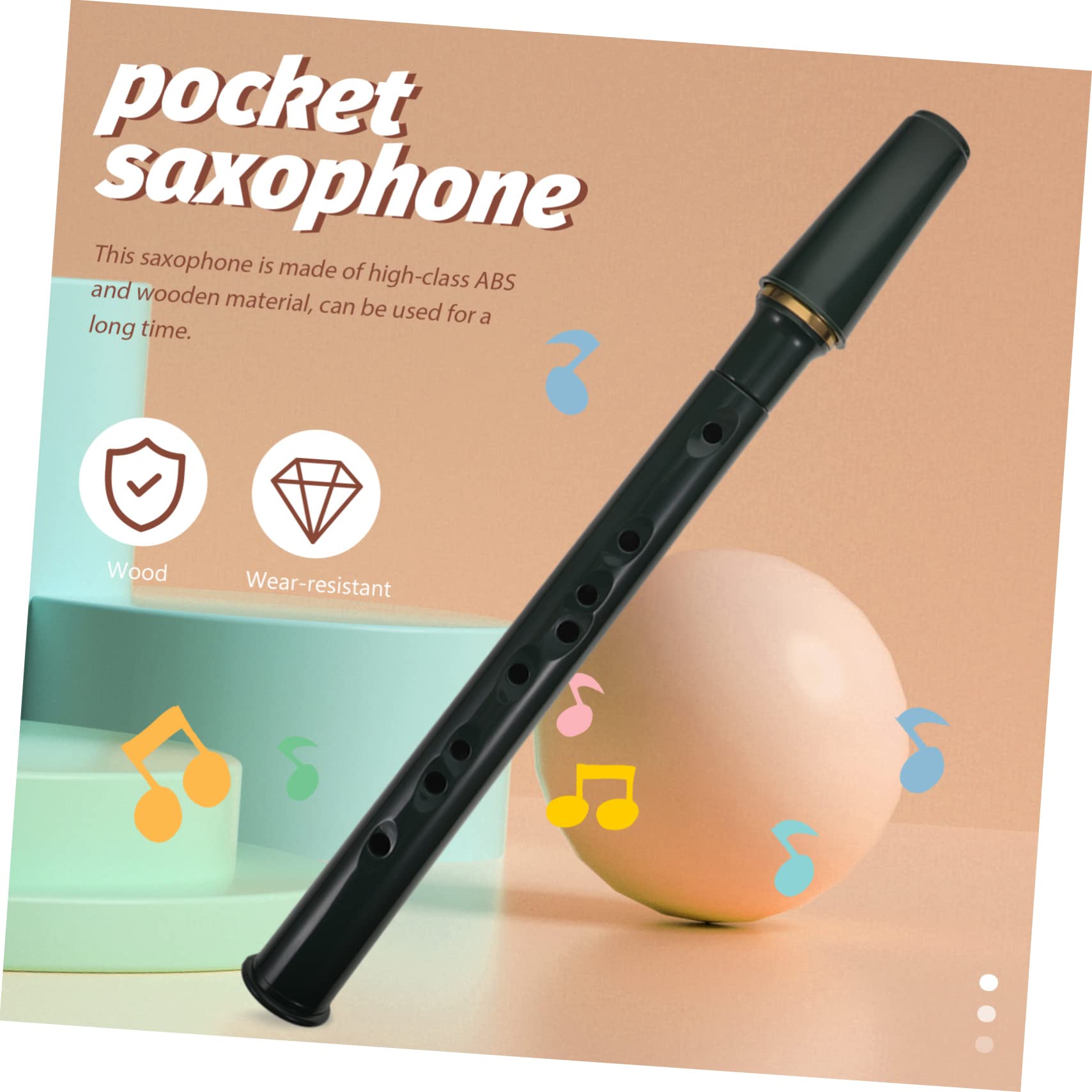 Holibanna Mini Saxophone for Beginners Portable Pocket Musical Instrument for Adults Compact Design for Easy Use present for Birthdays Holidays