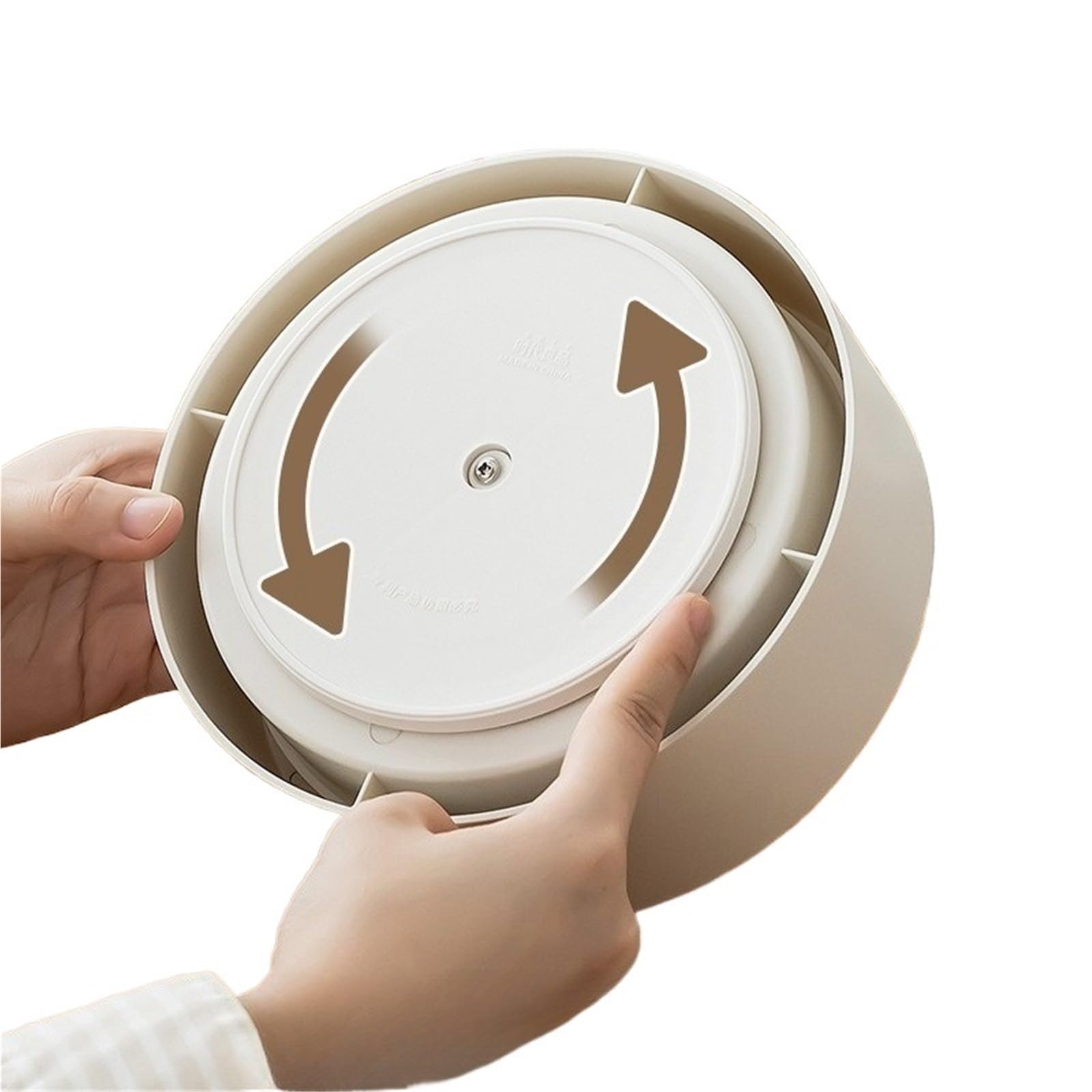 Portapenne girevole di lusso in plastica, portapenne da scrivania for cancelleria ufficio per Ufficio e Casa(White)