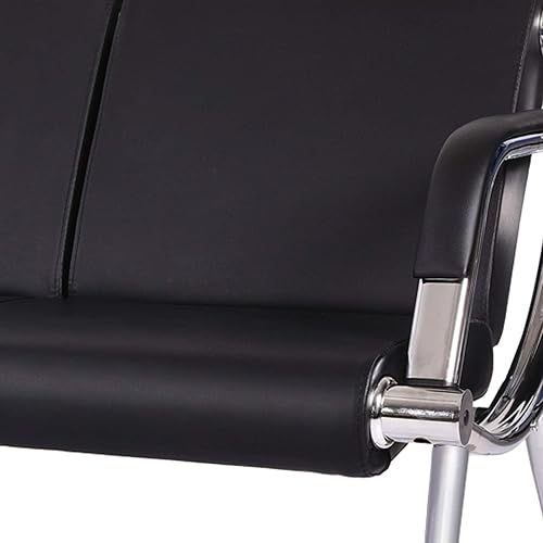 Miniatura 7 de Sillas de sala de espera Muebles de recepción, silla de salón Silla de piel sintética para recepción de invitados, sala de espera, aeropuerto y