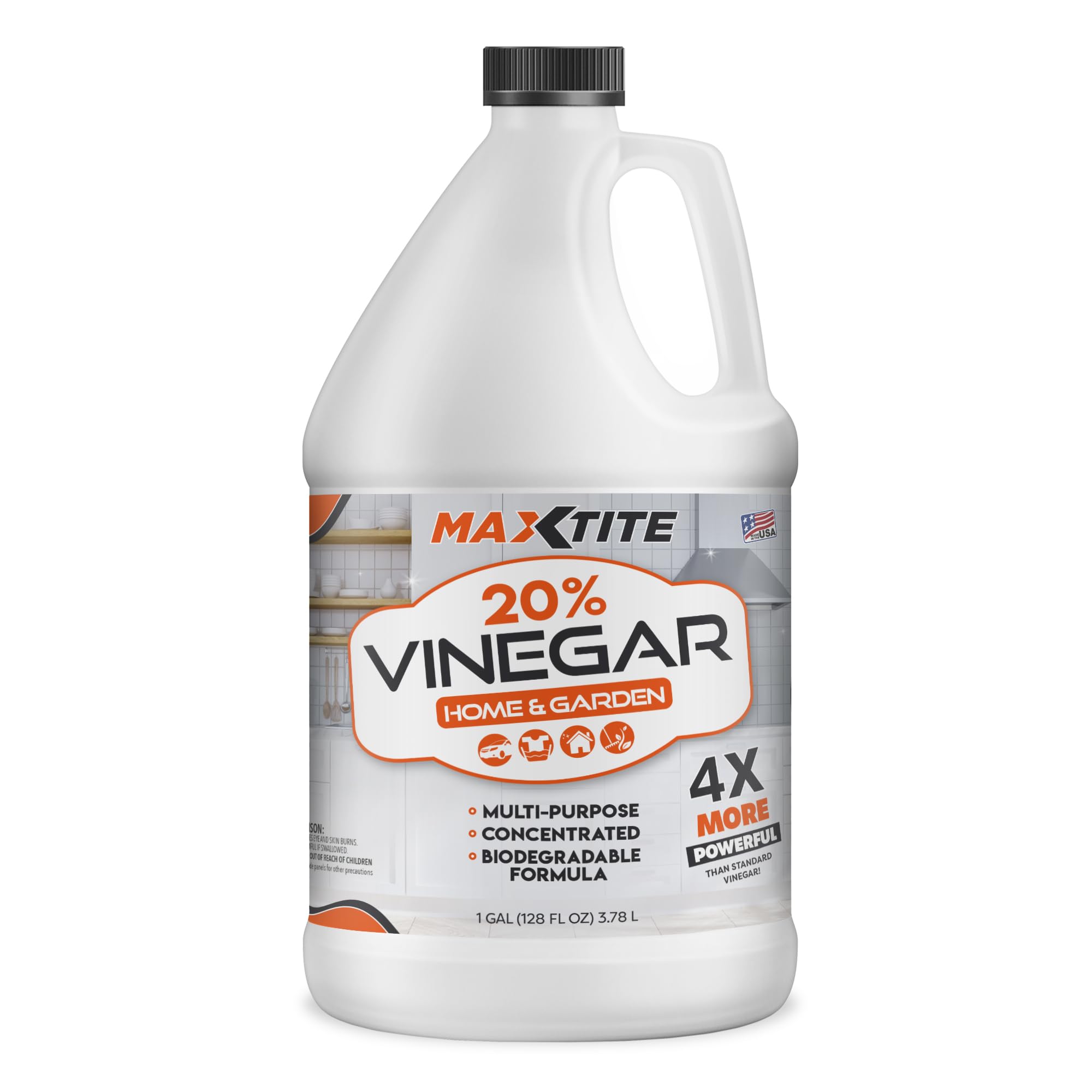 High-Strength 20% Vinegar for Home & Garden Cleaning (1 Gallon)