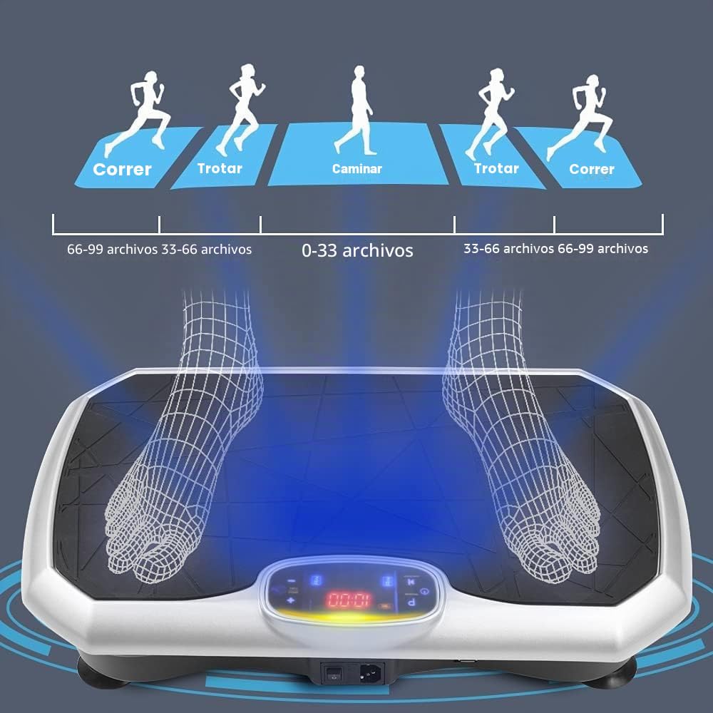 Máquina de ejercicios con placa de vibración, pérdida de peso, entrenamiento en casa, gimnasio, oscilación del motor para perder peso, modelado de entrenamiento en casa