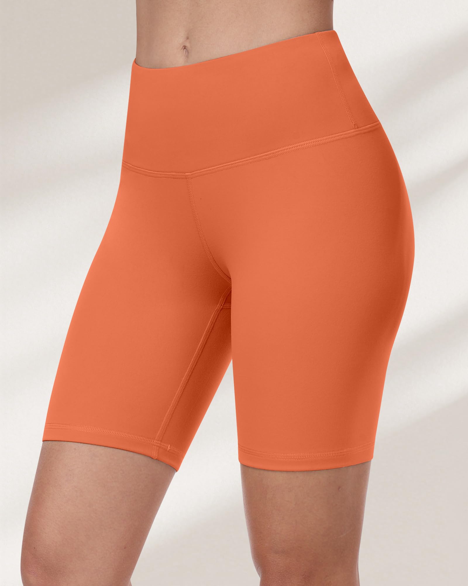 Pantalones cortos de ciclismo para mujer, cintura alta, control de abdomen, suaves, atléticos, gimnasio, yoga — view 19