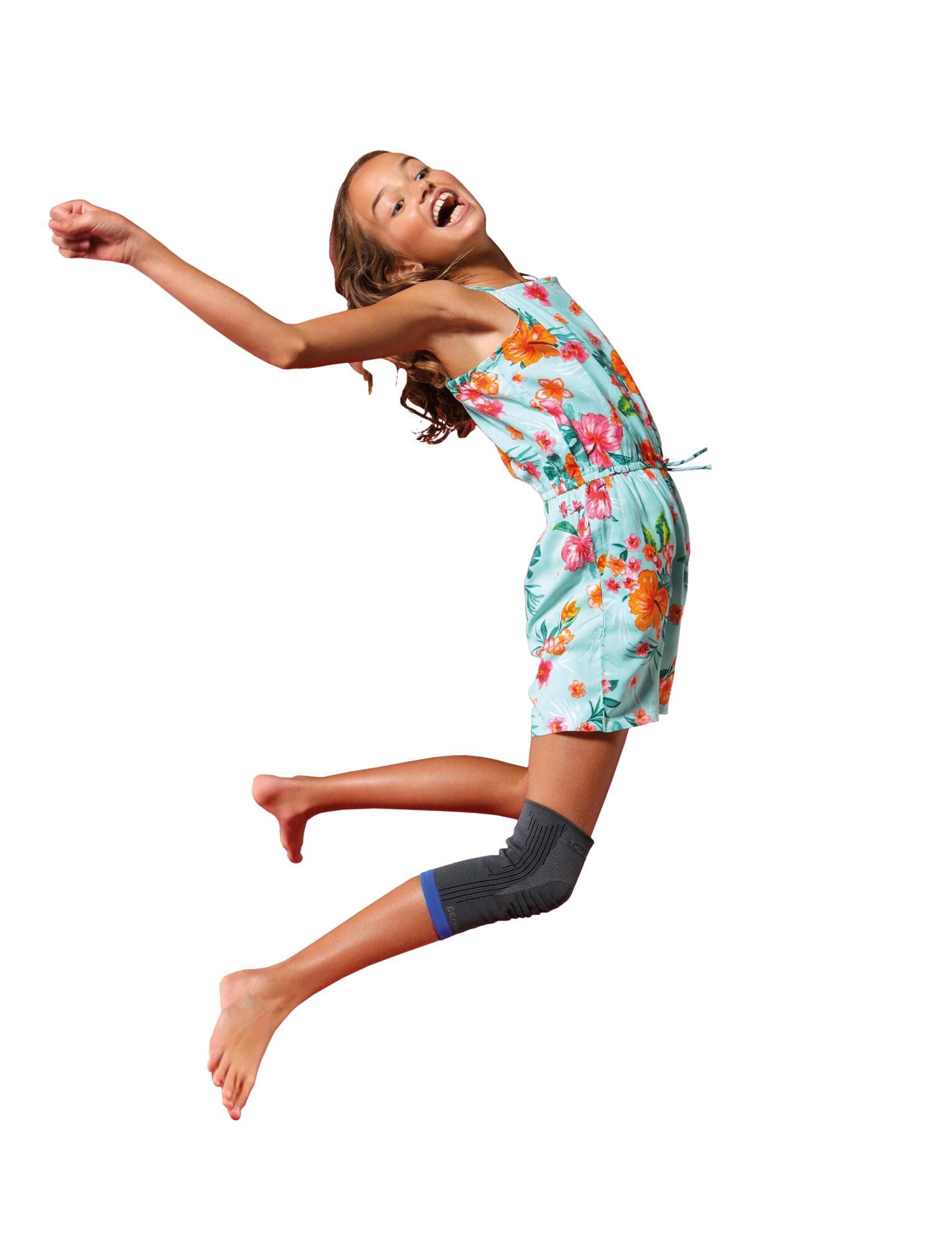 THUASNEGenuAction - Kids knee Support - Patella and Knee Injury Compression Sleeve - CE Medical Device - Childs Size: 27-31cm Knee Circumference.