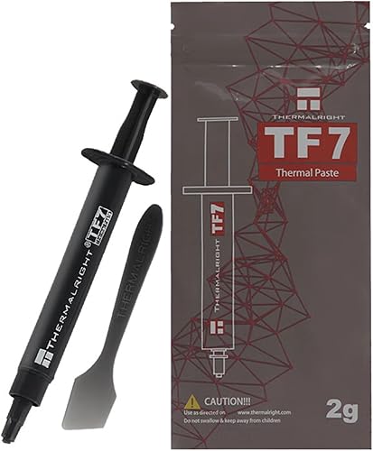 Thermalright TF7 Pasta térmica – 12.8W/m.k compuesto disipador de calor de 0.07 oz | Alta durabilidad | para todos los disipadores térmicos de CPU | 1 paquete