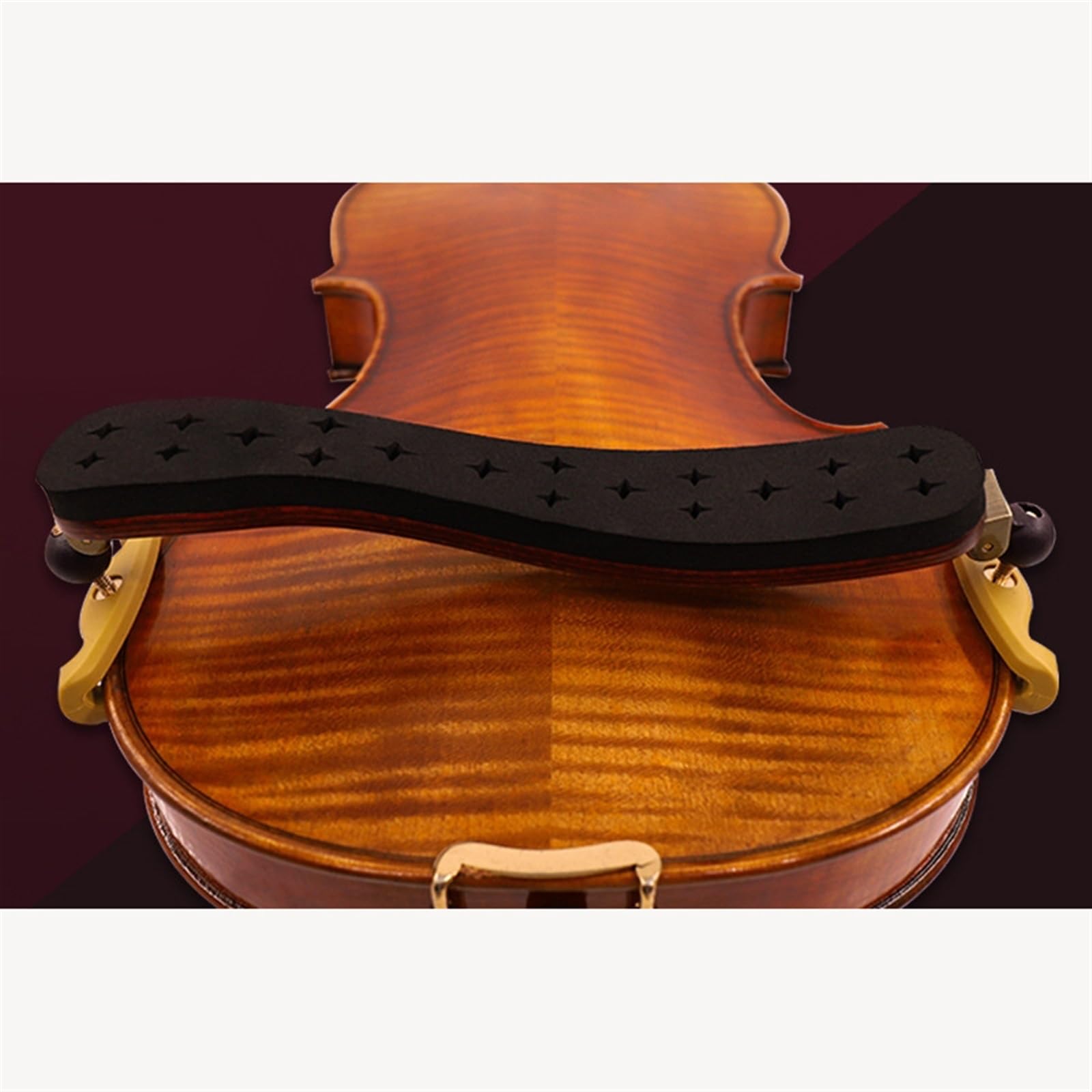 Hombrera para violín Almohadilla De Hombro De Arce Para Violín Almohadilla De Hombro De Esponja Suave Ajustable Almohadilla De Hombro 4/4-3/4